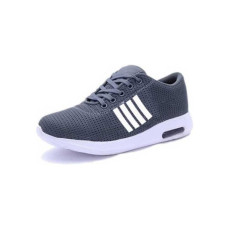 Mens Fashionable Sports Shoes Line White Gray